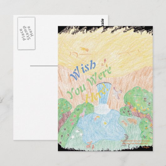 Oase Postkarte (Vorne/Hinten)