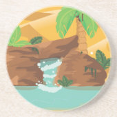 Oase Sandstein Untersetzer (Vorne)