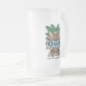Oase Tiki Bar und Grill-Bier-Tasse (mattiert) Mattglas Bierglas (VorderseiteRechts)