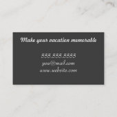 Oasen-Grau Visitenkarte (Rückseite)