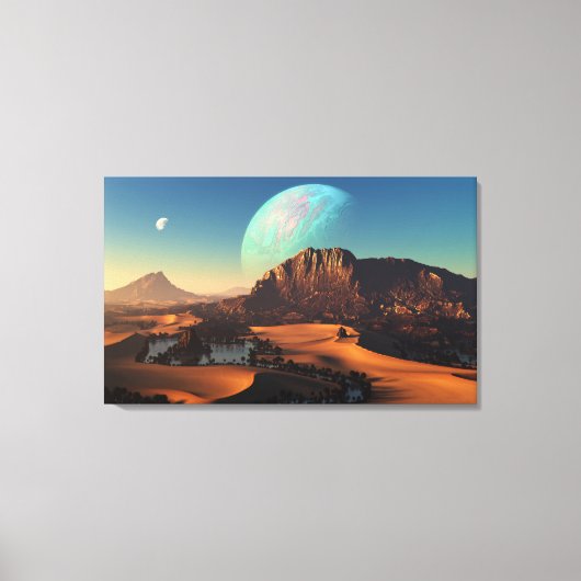 Oasia (Triptych) Leinwanddruck (Vorderseite)