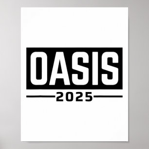 Oasis 2025 Kalifornien Ca Souvenirs Poster