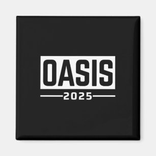 Oasis 2025 Urlaub Ca Vintage Retro Souvenirs Tasch Magnet