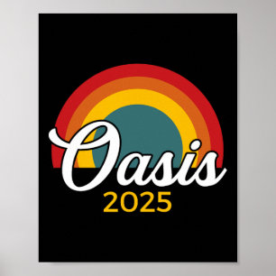 Oasis 2025 Urlaub Kalifornien Ca Vintage Retro So Poster