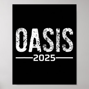 Oasis 2025 Urlaub Kalifornien Ca Vintage Retro So Poster