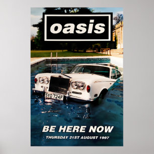 Oasis Be here now US Promo Poster Druck 1