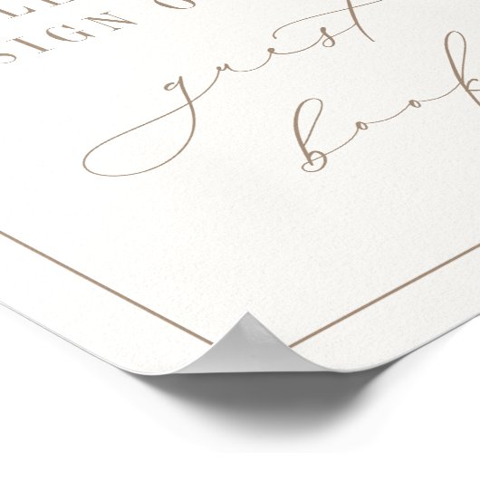 OASIS Beach Guest Book Sign Poster (Ecke)