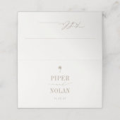 OASIS Beach Wedding Platzkarte (Außenseite Aufgefaltet)