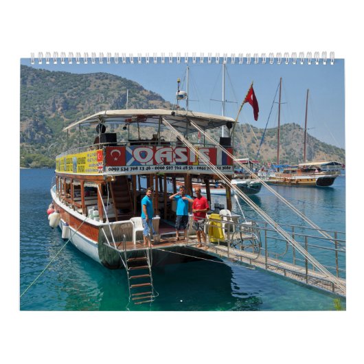 "Oasis"-Boot in Fethiye Kalender (Titelbild)
