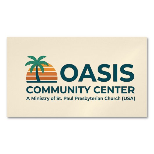 Oasis Gemeinschaftszentrum Magnet (Vorderseite)