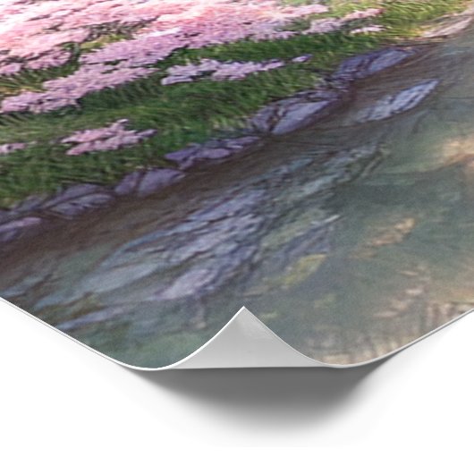 Oasis Hinter dem Tempel Poster (Ecke)