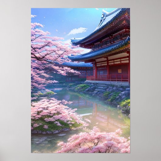 Oasis Hinter dem Tempel Poster (Vorne)