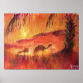 Oasis in der Sahara Poster (Vorne)