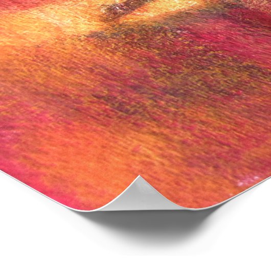 Oasis in der Sahara Poster (Ecke)