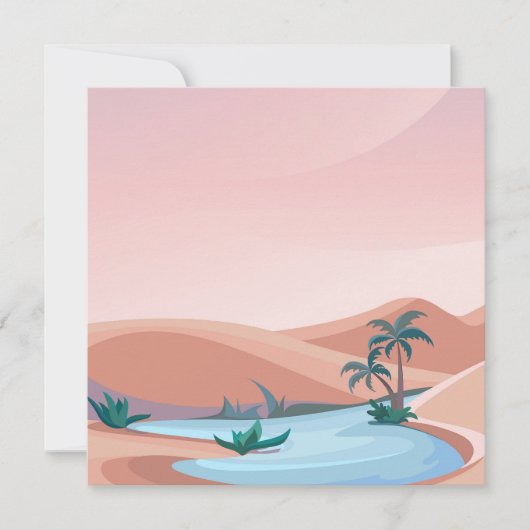 Oasis Landschaften Einladung (Vorderseite)