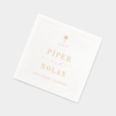 OASIS Modern Minimalist Wedding Servietten Mit Folie (Links)