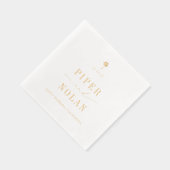 OASIS Modern Minimalist Wedding Servietten Mit Folie (Rechts)