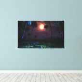 Oasis Moonlit (Illume) Wrapped Canvas Leinwanddruck (Insitu (Holzboden))