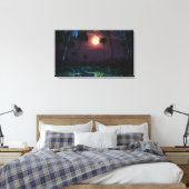 Oasis Moonlit (Illume) Wrapped Canvas Leinwanddruck (Insitu (Schlafzimmer))