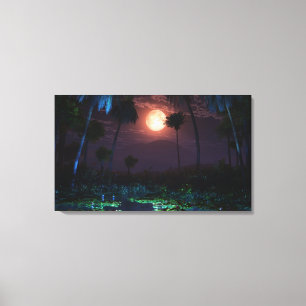 Oasis Moonlit (Illume) Wrapped Canvas Leinwanddruck