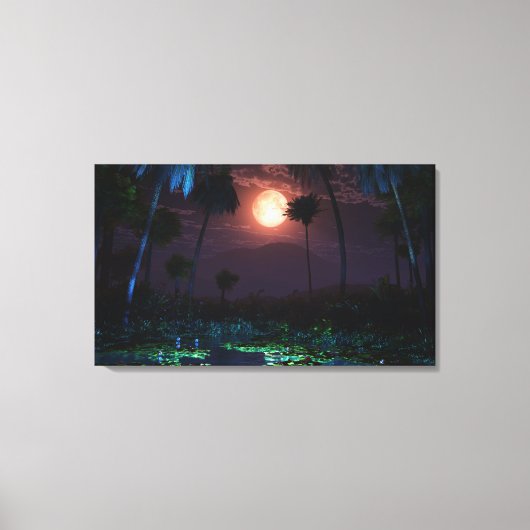 Oasis Moonlit (Illume) Wrapped Canvas Leinwanddruck (Vorderseite)