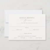 OASIS Palm Tree Meal Choice Hochzeit RSVP Karte (Vorderseite)