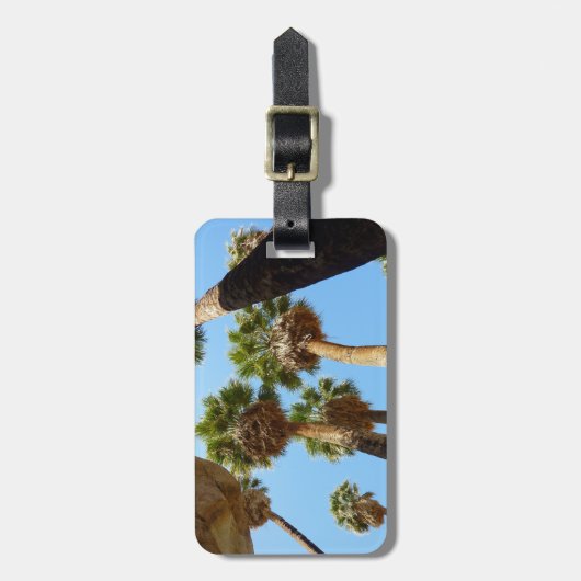 Oasis Palms am Joshua-Tree-Nationalpark Gepäckanhänger (Vorderseite vertikal)