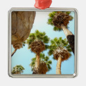 Oasis Palms am Joshua-Tree-Nationalpark Silbernes Ornament (Vorne)