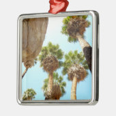 Oasis Palms am Joshua-Tree-Nationalpark Silbernes Ornament (Links)