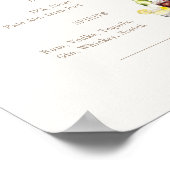 OASIS Taupe Signature Drinks Hochzeitszeichen Bar Poster (Ecke)