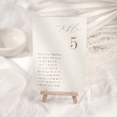 OASIS Taupe Sitzkarte Tischnummer