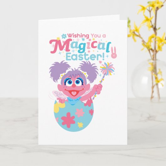 Oaster Abby Cadabby Karte (Gelbe Blume)