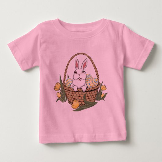 Oaster Bunny Baby Shirt Baby Osterteppich Shirt (Vorderseite)