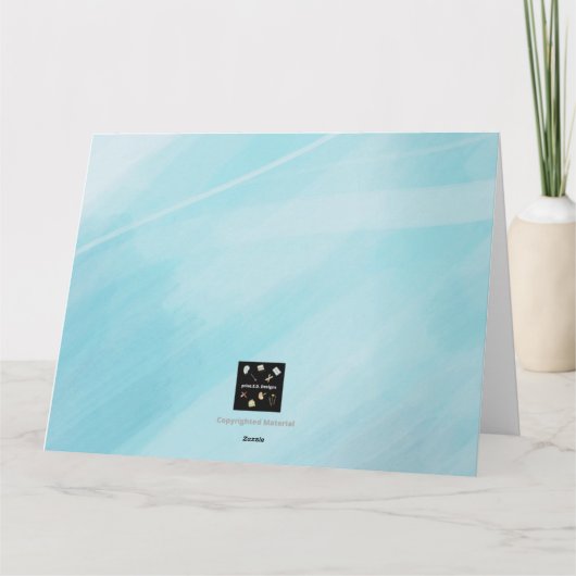 OASTER BUNNY GREETING KARTE (Rückseite)