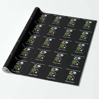 Oaster Dinosaur Roar Bunny Rabbit Personalisieren Geschenkpapier