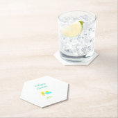 Oaster Hatchlings Hexagon Paper Untersetzer (Vor Ort)