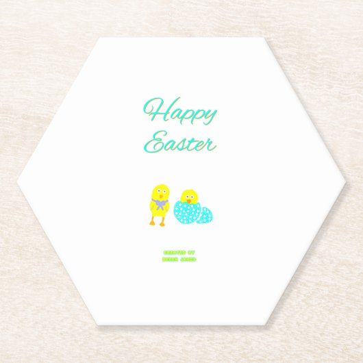 Oaster Hatchlings Hexagon Paper Untersetzer (Vorderseite)