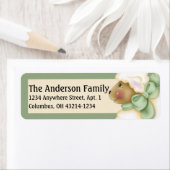 Oaster Lamm Sheep Green Adressetiketten (Insitu)