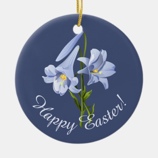 Oaster Lily Bouquet Keramik Ornament (Vorne)