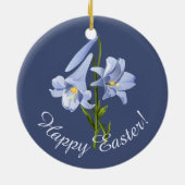 Oaster Lily Bouquet Keramik Ornament (Hinten)