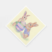 Oaster Napkin Egg Bunnies Serviette (Ecke)
