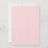 Oaster Oh Baby Bunny Spring Girl Babydusche Einladung (Rückseite)