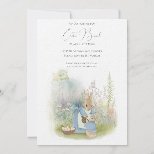 Oaster Peter Rabbit Einladung (Vorderseite)