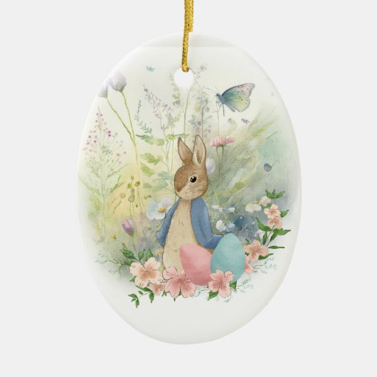 Oaster Peter Rabbit Keramik Ornament (Vorne)