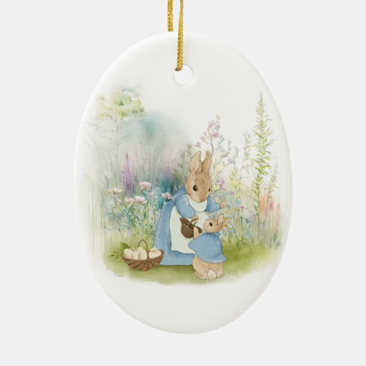 Oaster Peter Rabbit Keramik Ornament (Hinten)