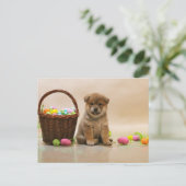 Oaster Shiba Inu Feiertagspostkarte (Stehend Vorderseite)