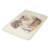 Oaster Shih Tzu Dogs Badematte (Schrägansicht)