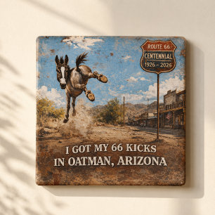 Oatman Arizona Route 66 Esel tritt aus Magnet