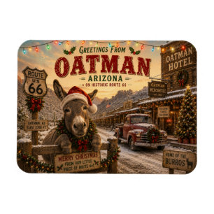 Oatman Arizona Route 66 Weihnachts Esel Kühlschran Magnet