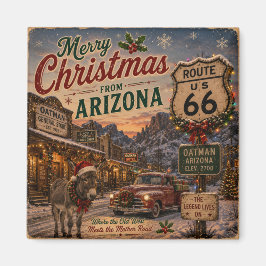 Oatman Arizona Weihnachts-Kühlschrank-Souvenir Magnet